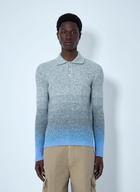 ERL Ribbed Knit Polo Sweater