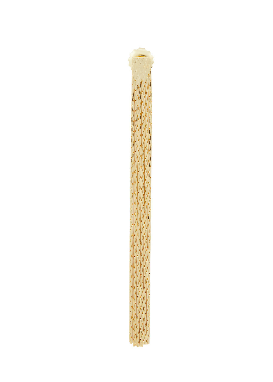 Anissa Kermiche Thin Fil D'or Fringed 18kt Gold-plated Earrings - One Size