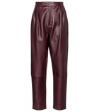 Khaite - Magdeline high-rise leather pants