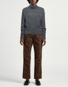 Manila Grace Womens Turtleneck in Charcoal