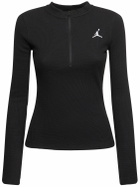 JORDAN Jordan Long Sleeve Cotton Blend T-shirt