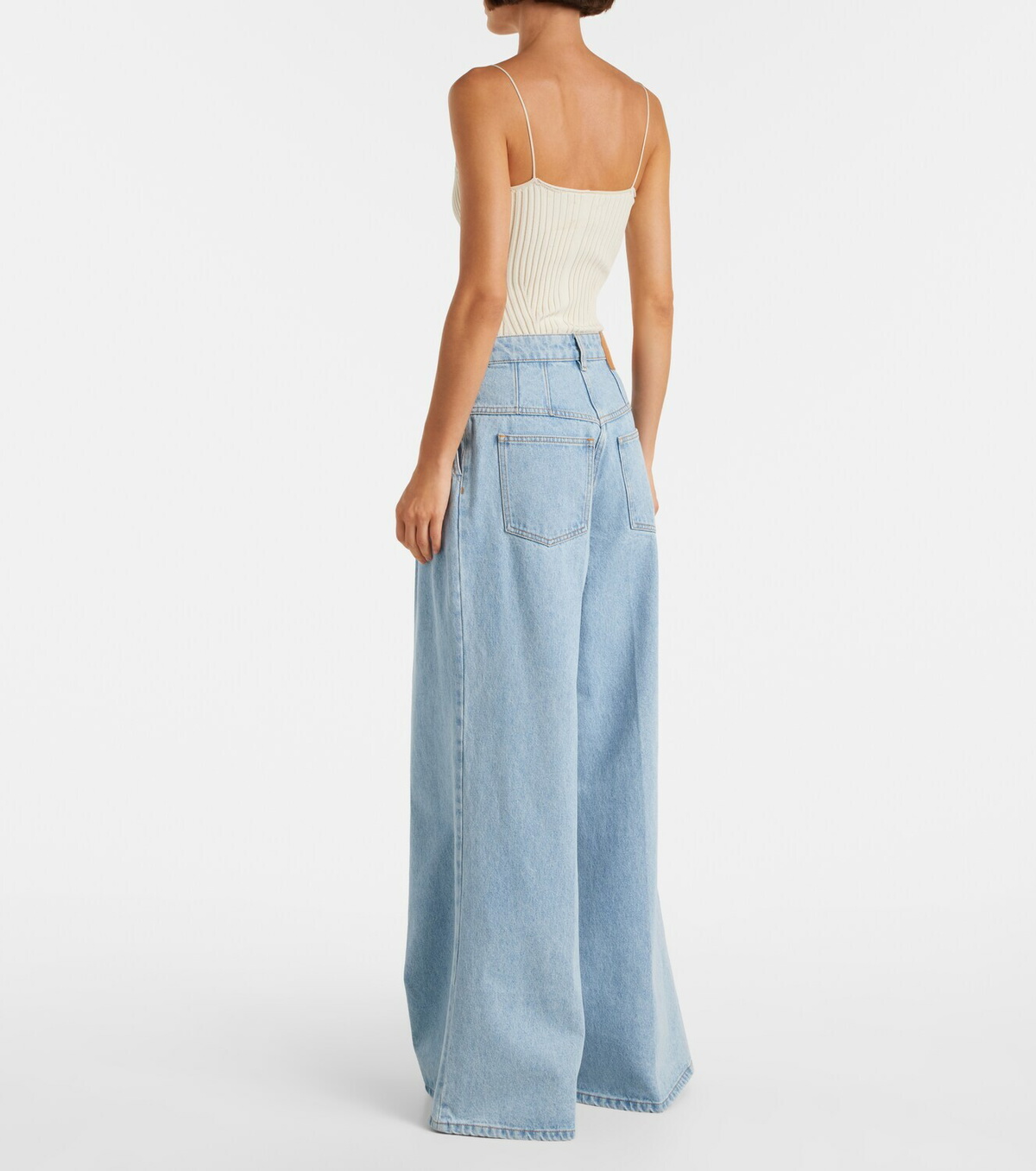 Nina Ricci High-rise wide-leg jeans