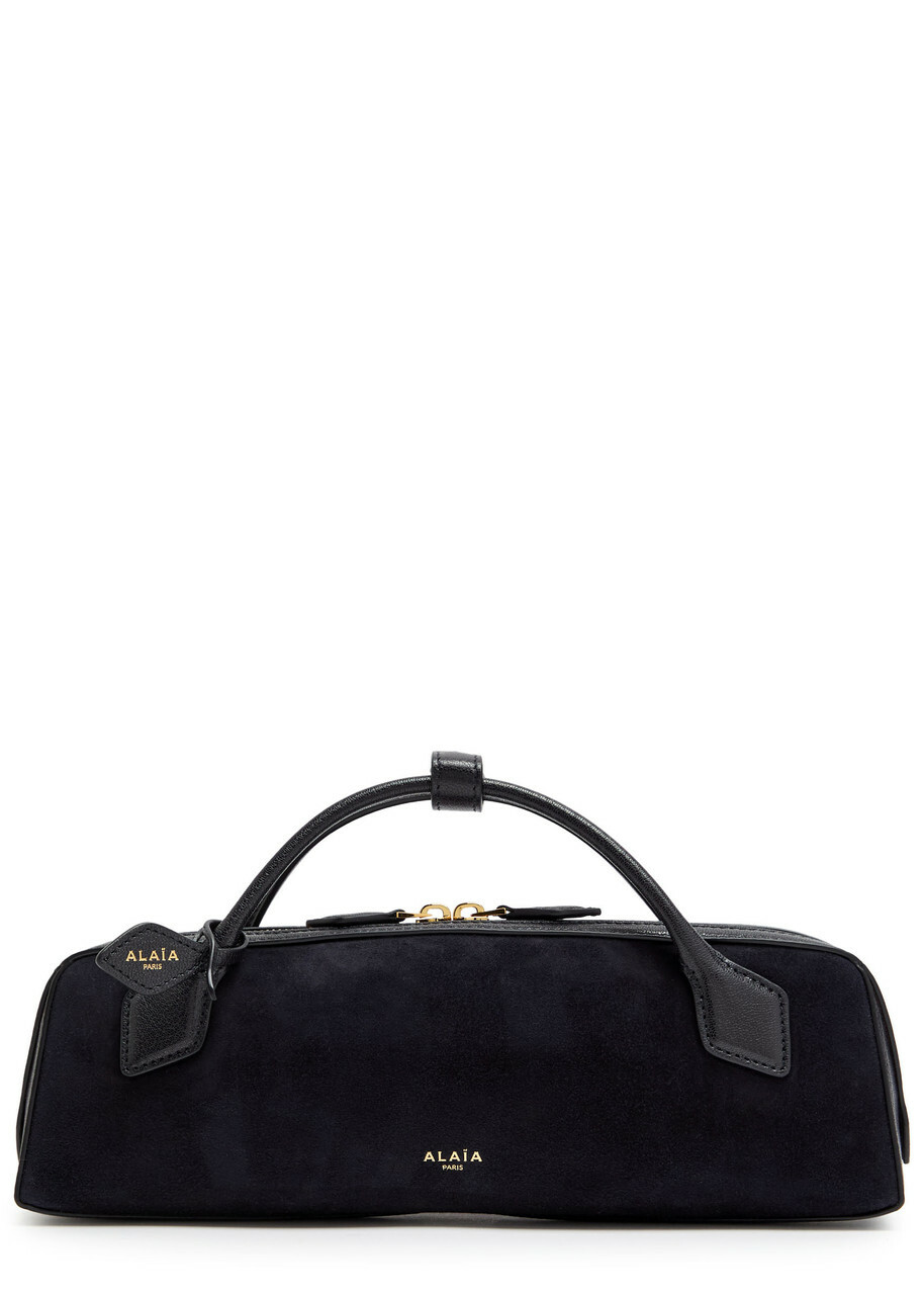 Alaïa Le Teckel Suede Clutch - Navy - One Size
