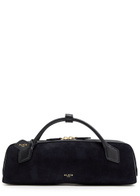 Alaïa Le Teckel Suede Clutch - Navy - One Size
