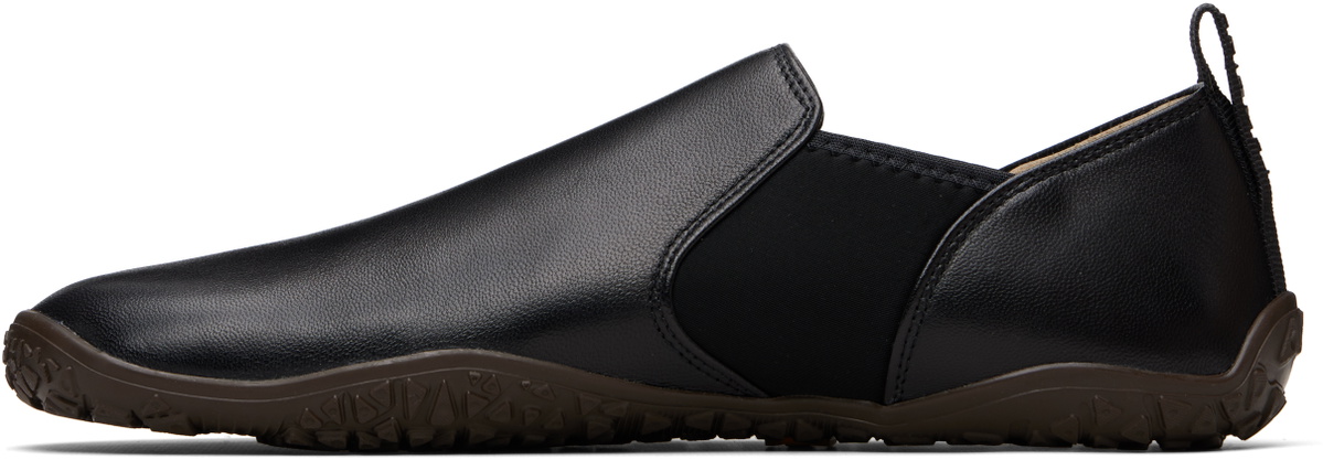 LEMAIRE Black Vibram Glove Slip On Leather Sneakers