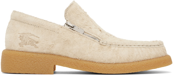 Photo: Burberry Beige Suede Chance Loafers