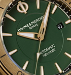 Baume & Mercier - Clifton Club Automatic 42mm Bronze and Suede Watch, Ref. No. M0A10503 - Green