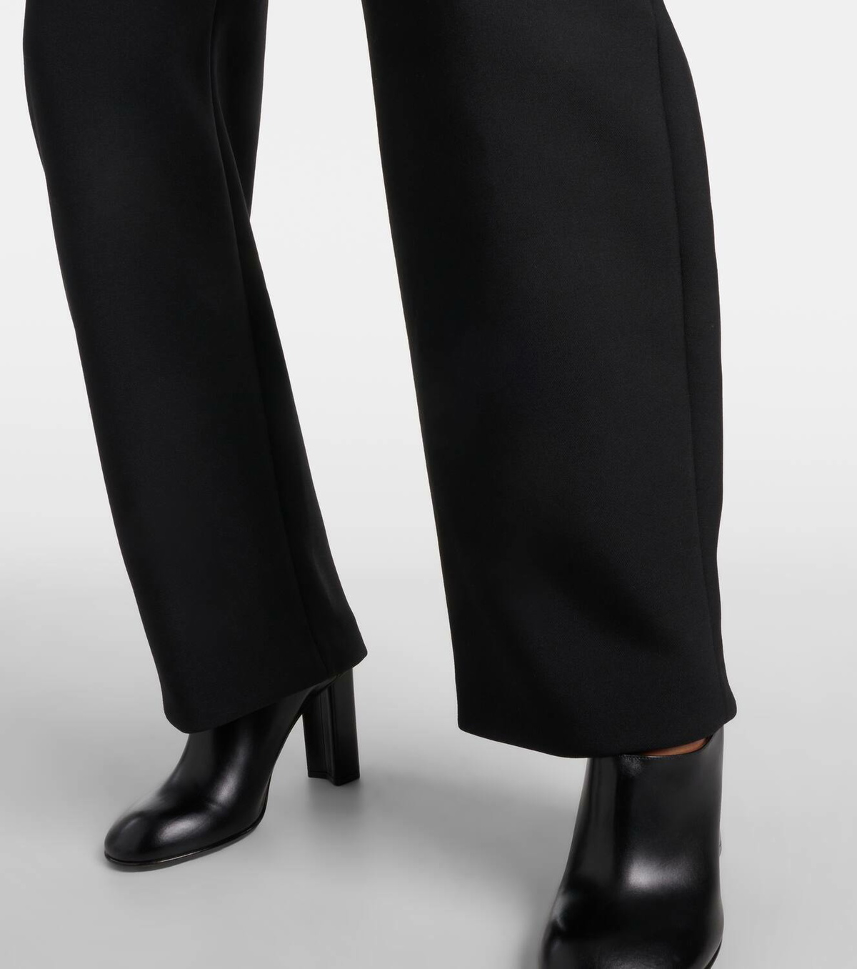 Alaïa High-rise wool barrel-leg pants