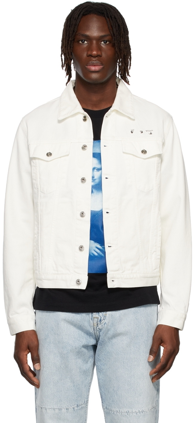 Off white jean outlet jacket mens