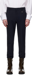 WOOYOUNGMI Navy Drawstring Trousers