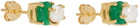 VEERT Gold Onyx Pearl Stud Earrings
