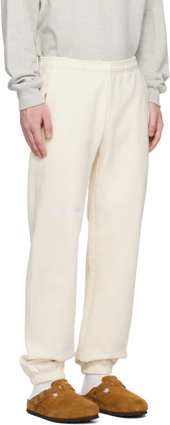 Museum of Peace & Quiet Beige Wordmark Lounge Pants