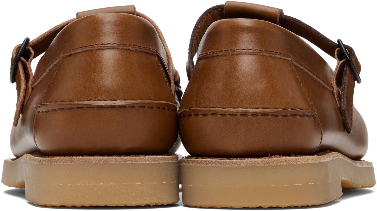 HEREU Brown Alber Rubber Veg Tan Loafers