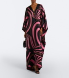 Pucci Iride silk twill kaftan