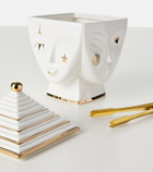 Jonathan Adler Masquerade porcelain ice bucket