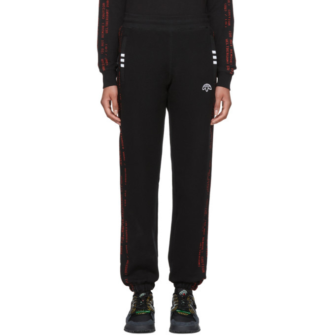 Photo: adidas Originals by Alexander Wang Black Logo Jogger Lounge Pants