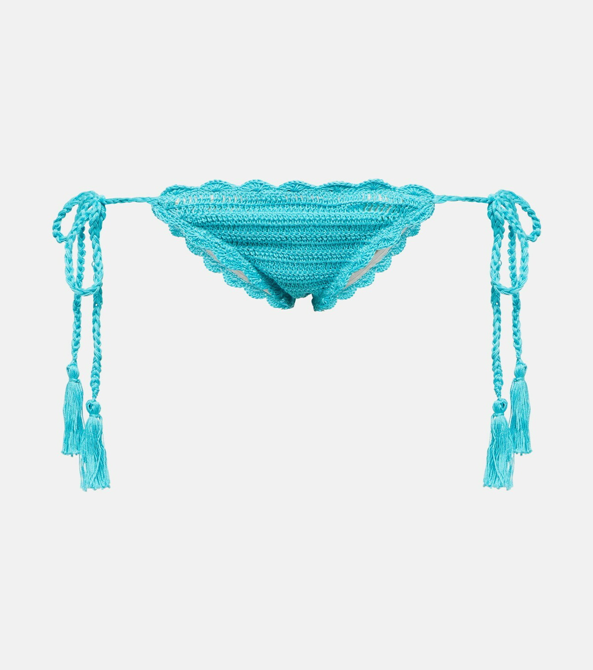 Anna Kosturova Crochet cotton bandeau bikini top Anna Kosturova