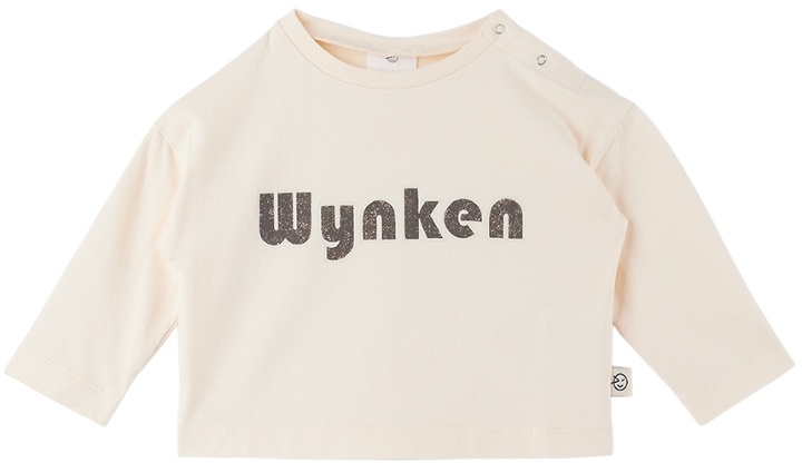 Photo: Wynken Baby Beige Logo T-Shirt
