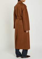 Joseph Spencer Belted Wool and Cashmere-blend Trench Coat Rust