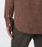 The Row Pompeo checked cotton flannel shirt