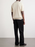 Beams Plus - Jacquard-Knit Polo Shirt - Neutrals