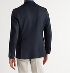 Etro - Slim-Fit Unstructured Cotton-Piqué Blazer - Blue