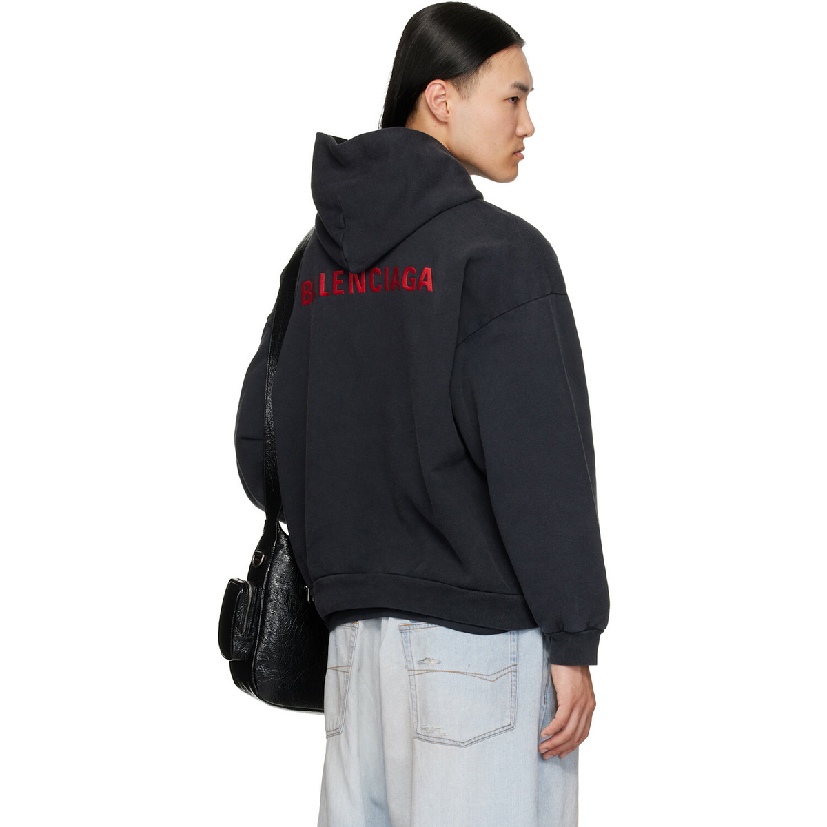 Balenciaga Black Faded Hoodie