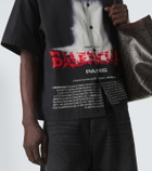 Balenciaga Printed cotton bowling shirt