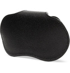 Valextra - Pebble-Grain Leather Glasses Case - Men - Black