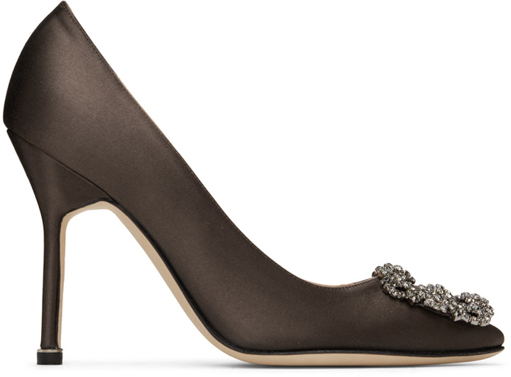 Photo: Manolo Blahnik Gray Hangisi Heels