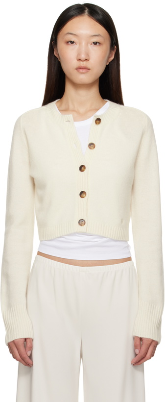 Photo: Loulou de Saison Off-White Zephir Cashmere Cropped Cardigan