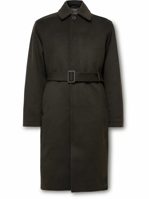 Photo: Kingsman - Belted Wool and Cashmere-Blend Felt Coat - Brown