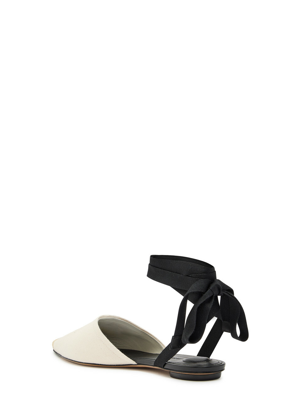 Jacquemus Les Sandales Espadrilles Canvas Flats Beige