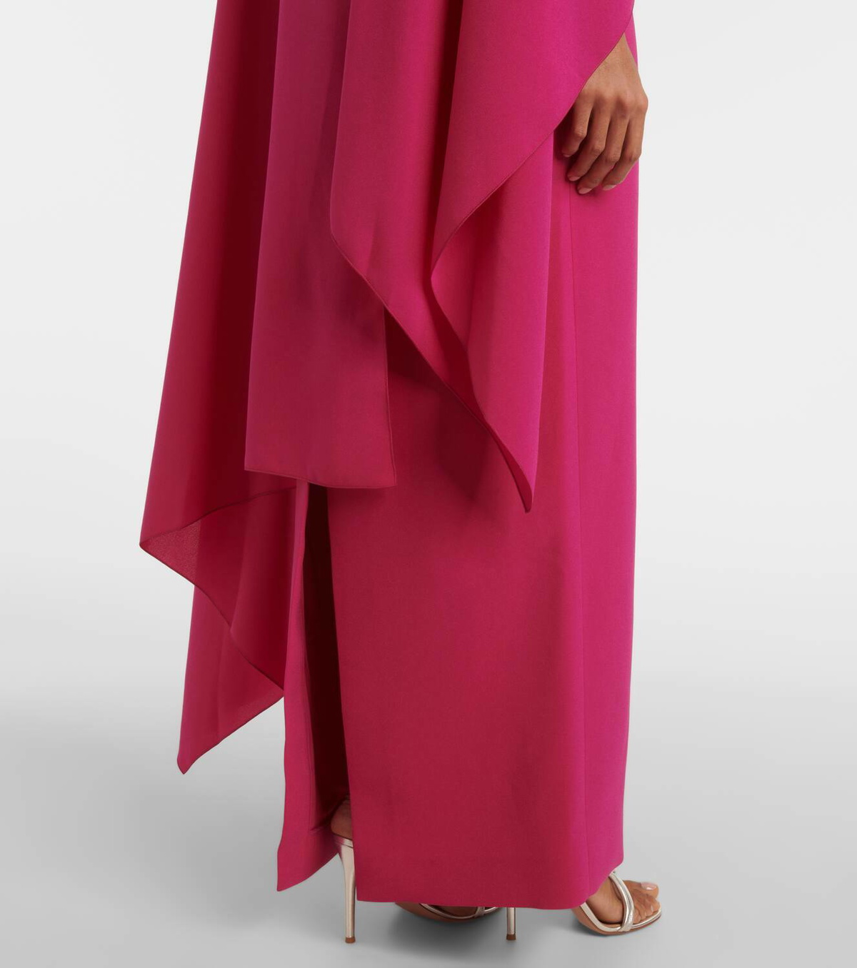 Roksanda Demetria caped crêpe gown