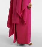 Roksanda Demetria caped crêpe gown