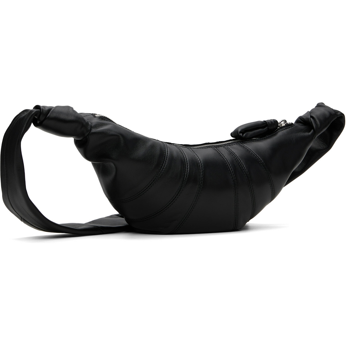LEMAIRE Black Small Croissant Leather Bag