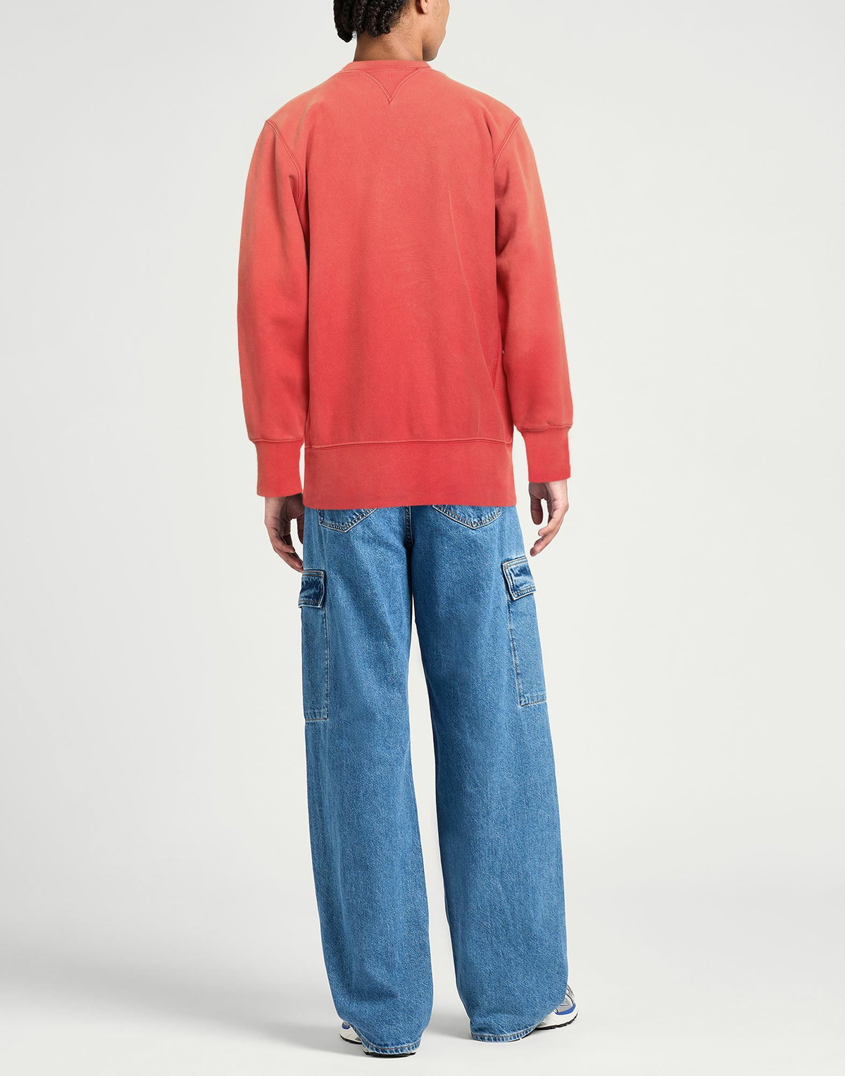 Champion Index + Archives Mens Sweatshirt in Tomato red