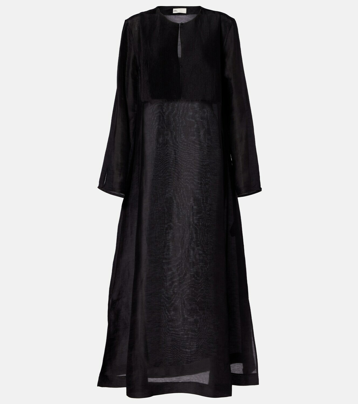 Tory Burch Pleated linen and silk kaftan