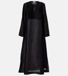 Tory Burch Pleated linen and silk kaftan