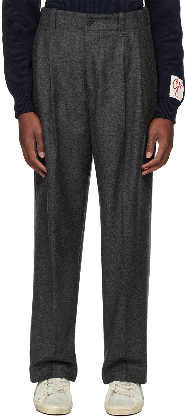 Photo: Golden Goose Gray Pleated Trousers