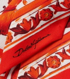 Dolce&Gabbana Majolica silk twill scarf