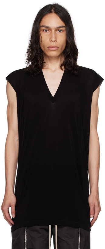 Photo: Rick Owens Black Deep V-Neck T-Shirt