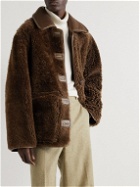 Lemaire - Reversible Shearling Jacket - Brown