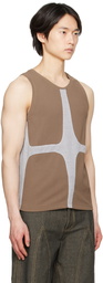 Strongthe SSENSE Exclusive Brown Twink Tank Top