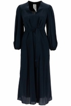 WEEKEND MAX MARA silk blend elixir dress Blue