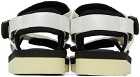 Suicoke White & Black Depa-V2 sandals