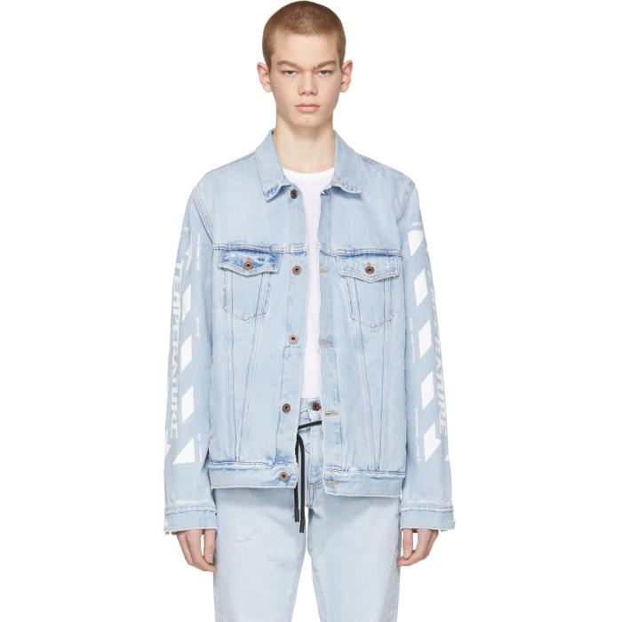 Off-White Denim Oversized Denim Temperature Jacket Off-White