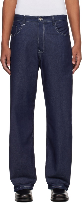 Photo: Small Talk Studio Blue Five-Pocket Jeans