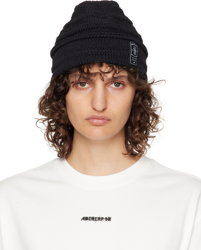 Photo: ADER error Black Montblanc Beanie
