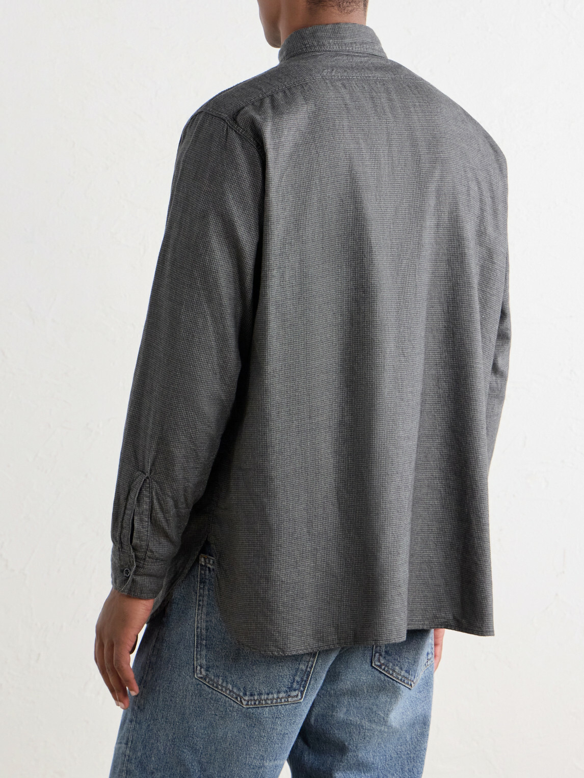 OrSlow - Checked Cotton and TENCEL™ Lyocell-Blend Flannel Shirt - Gray